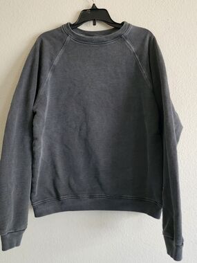 Bare Knuckles Basics Crewneck Sweatshirt Aged Black 100% Cotton Size Small